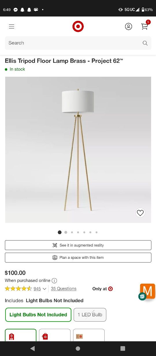 Lamp Brand New In Box