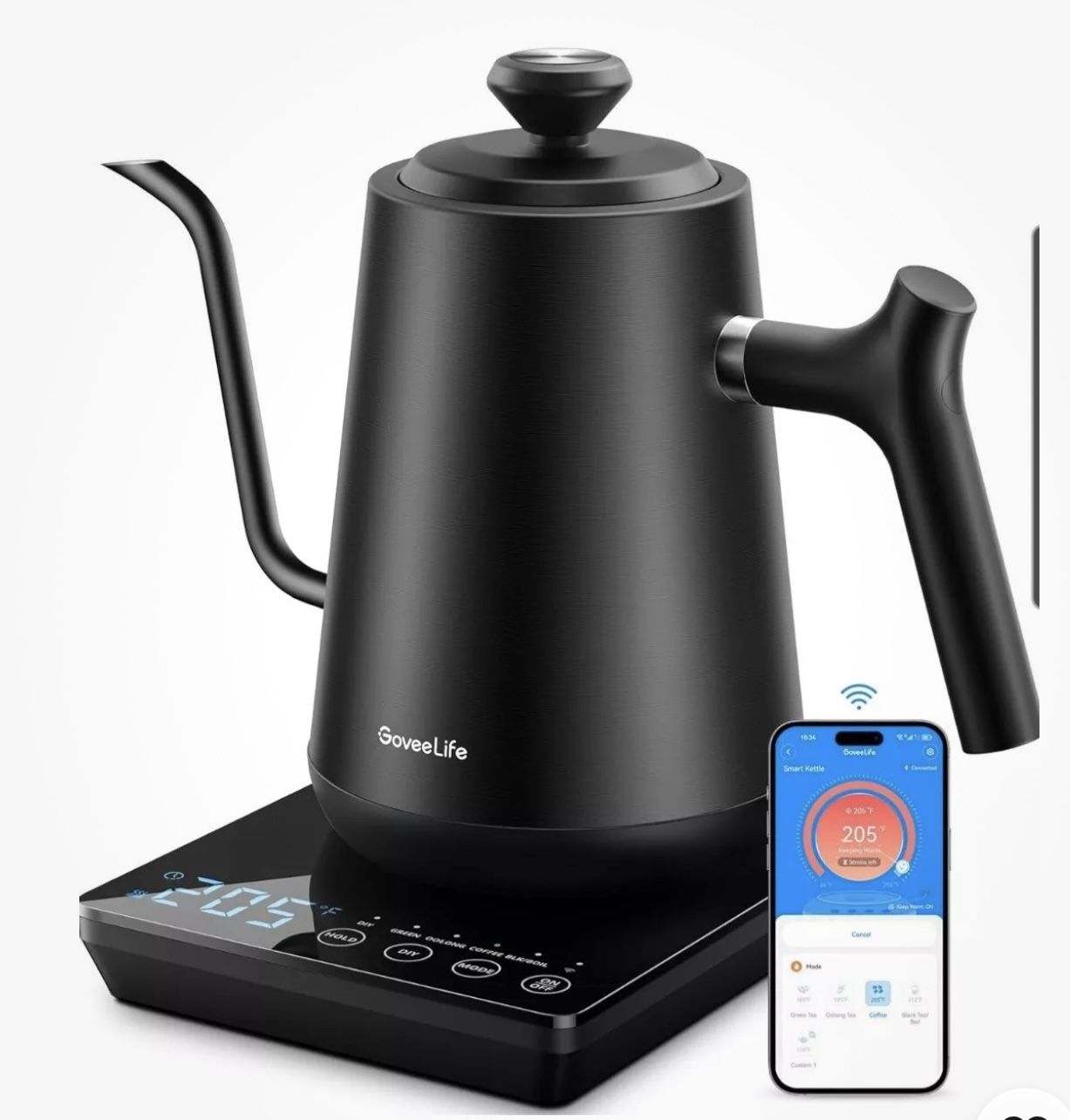 GoveeLife Smart Electric Gooseneck Kettle with LED Display