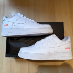 Nike Supreme Air Force 1 Low White 