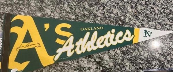 Jose Canseco Signed Oakland A’s Pennant