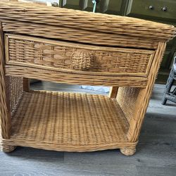 2 - Wicker End Tables $35 Each 