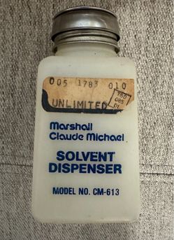 Pump Solvent Dispenser Model CM-613 4 Oz Great Vintage Condition