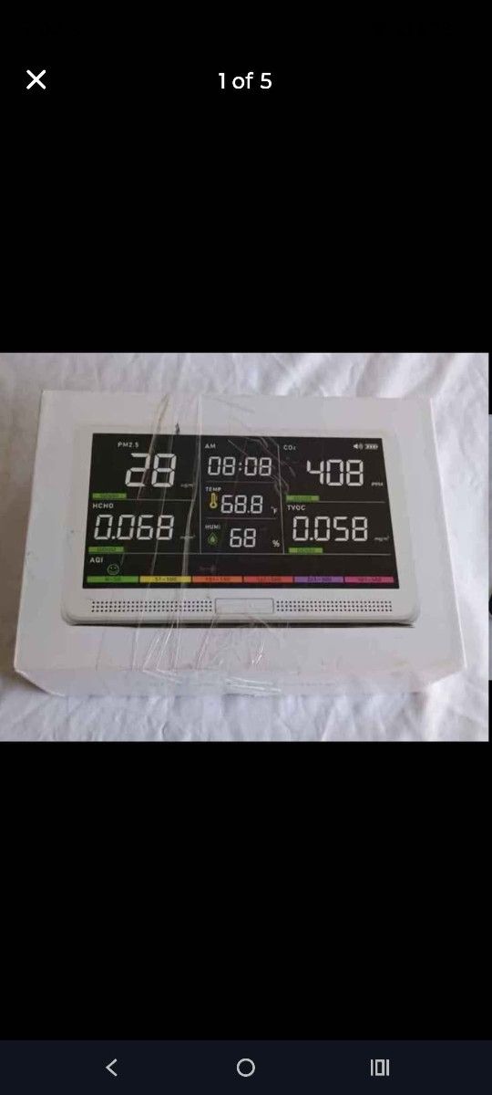 Brand New Air Quality Monitor 
Never used –  Still in the original box