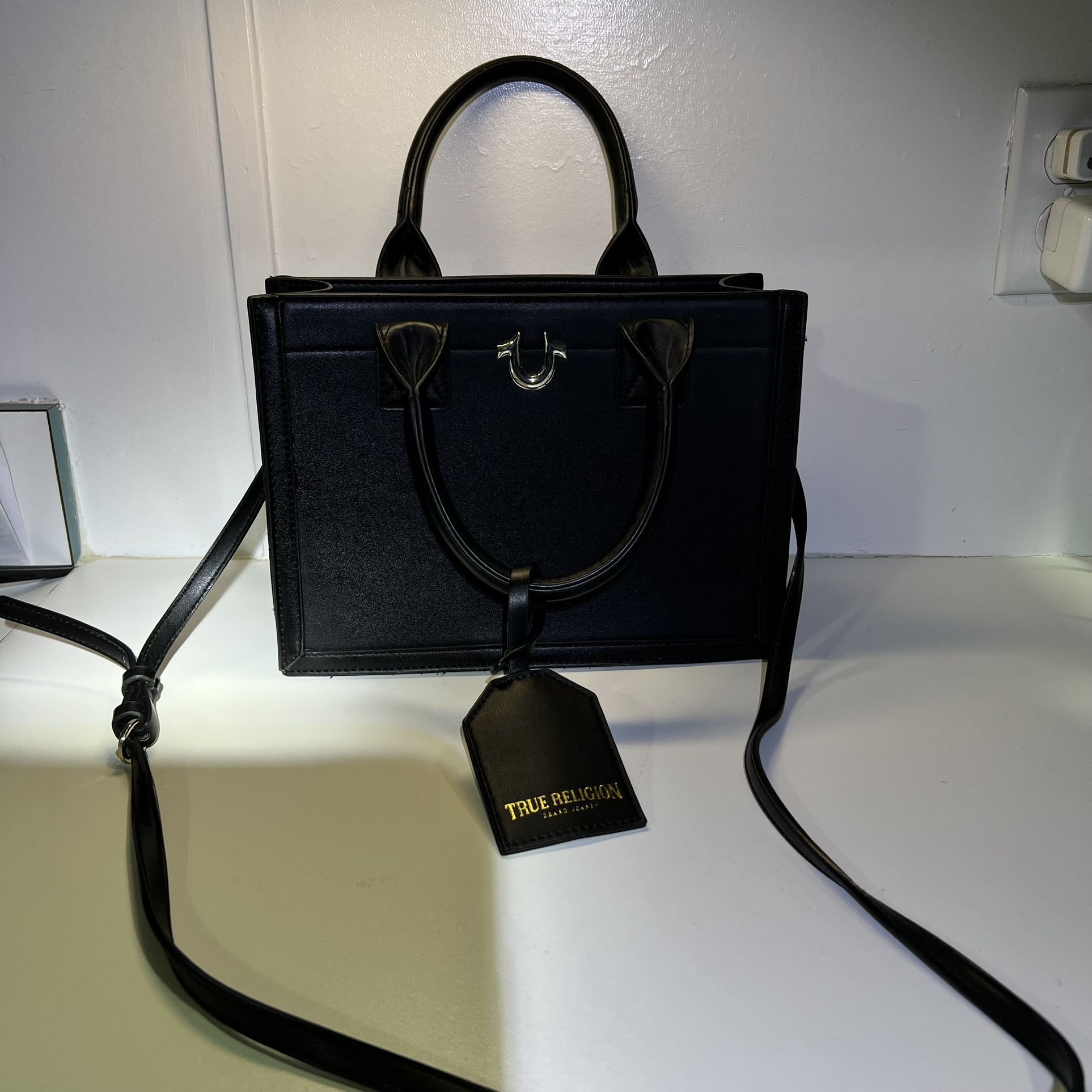 True Religion Black Tote Bag/Crossbody