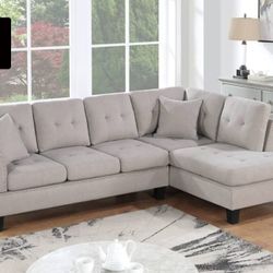 BRAND NEW 2PC SECTIONAL SOFA SET WITH ACCENT PILLOWS INCLUDED $329