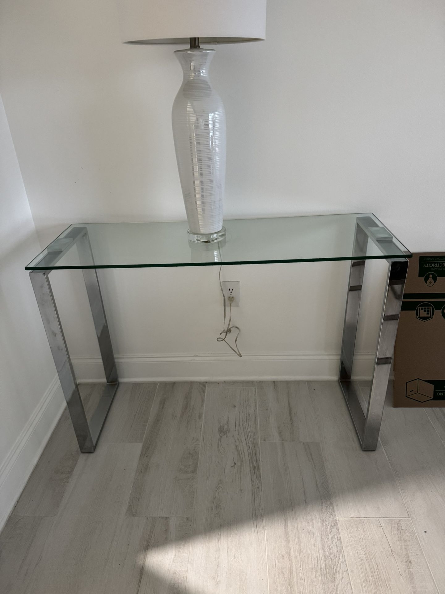 Glass Console Entryway Table (2)
