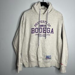Bodega Community Athletics Department Hoodie Mens XL Grey New York Hidden In Plain Sight