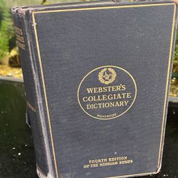 Vintage 1931 Webster Collegiate Dictionary 4 Th 