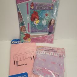 Disney The Little Mermaid Party Banner And Decor For Sale 
