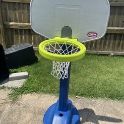a Little Tikes Adjust 'n Jam Pro Basketball Set