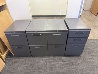 Teknion Commercial File Cabinets - 5pc Matching Set