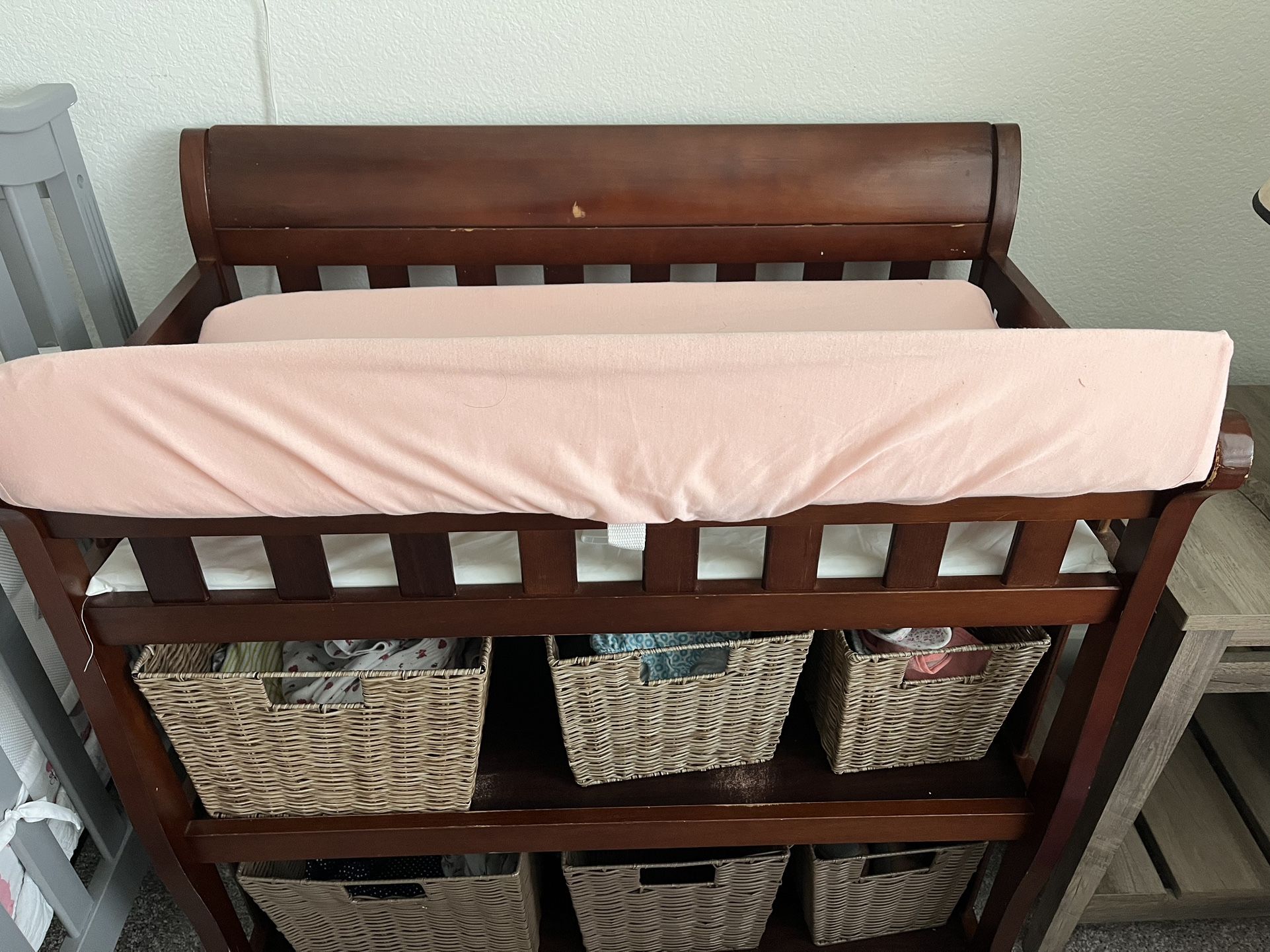 Baby Changer And Pink Cover