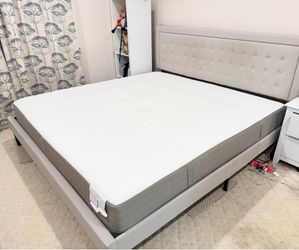 King Bed frame and IKEA mattress (very clean)