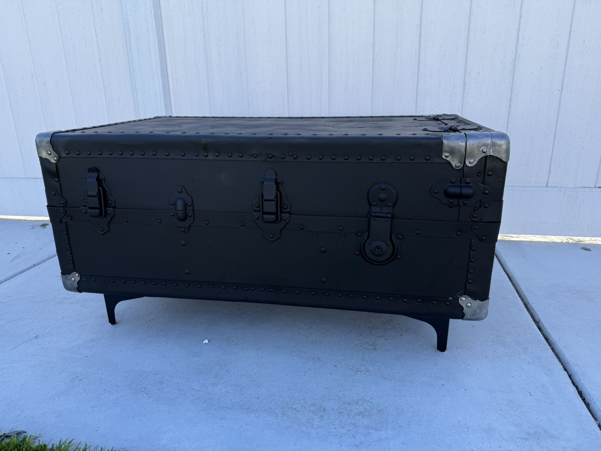 Antique Custom Steamer Trunk Coffee Table