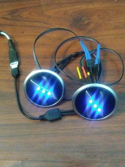 Custom LED 350Z Side Emblems with RGB Bluetooth App for IOS or Android