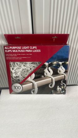 100 Clips All-Purpose Christmas Light Clip 