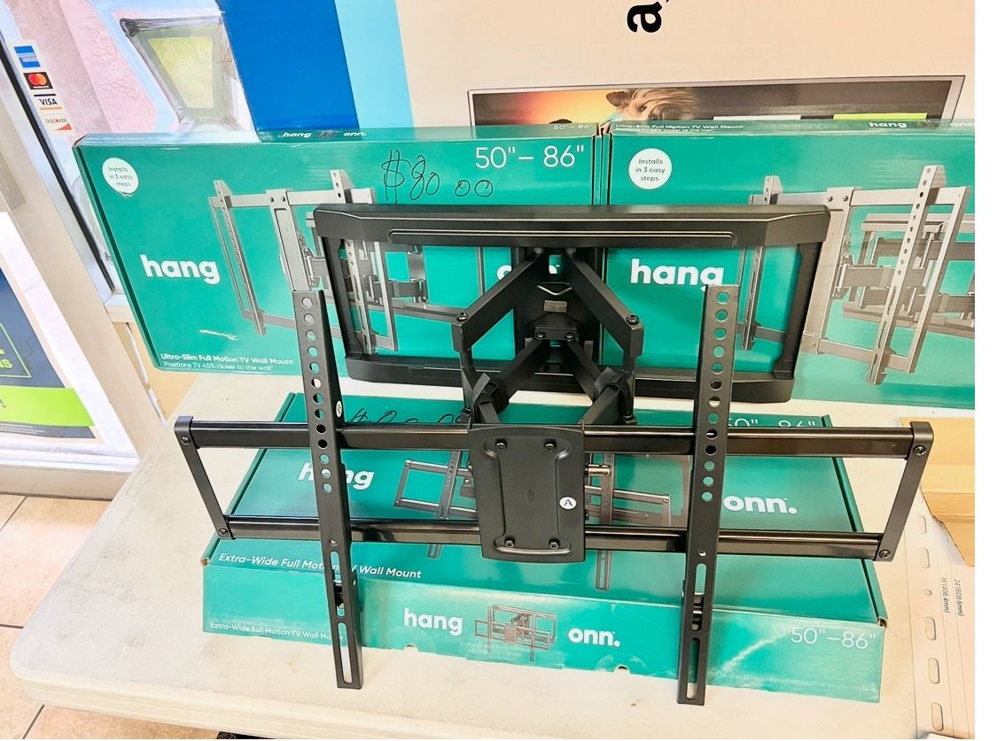 Tv Mount Fits 50”-86 Tv New In Box We Also Offer Install As Well