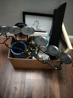 Box of home decor