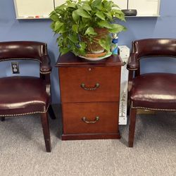 Pair of Bank of London Vintage Chairs Faux Leather
