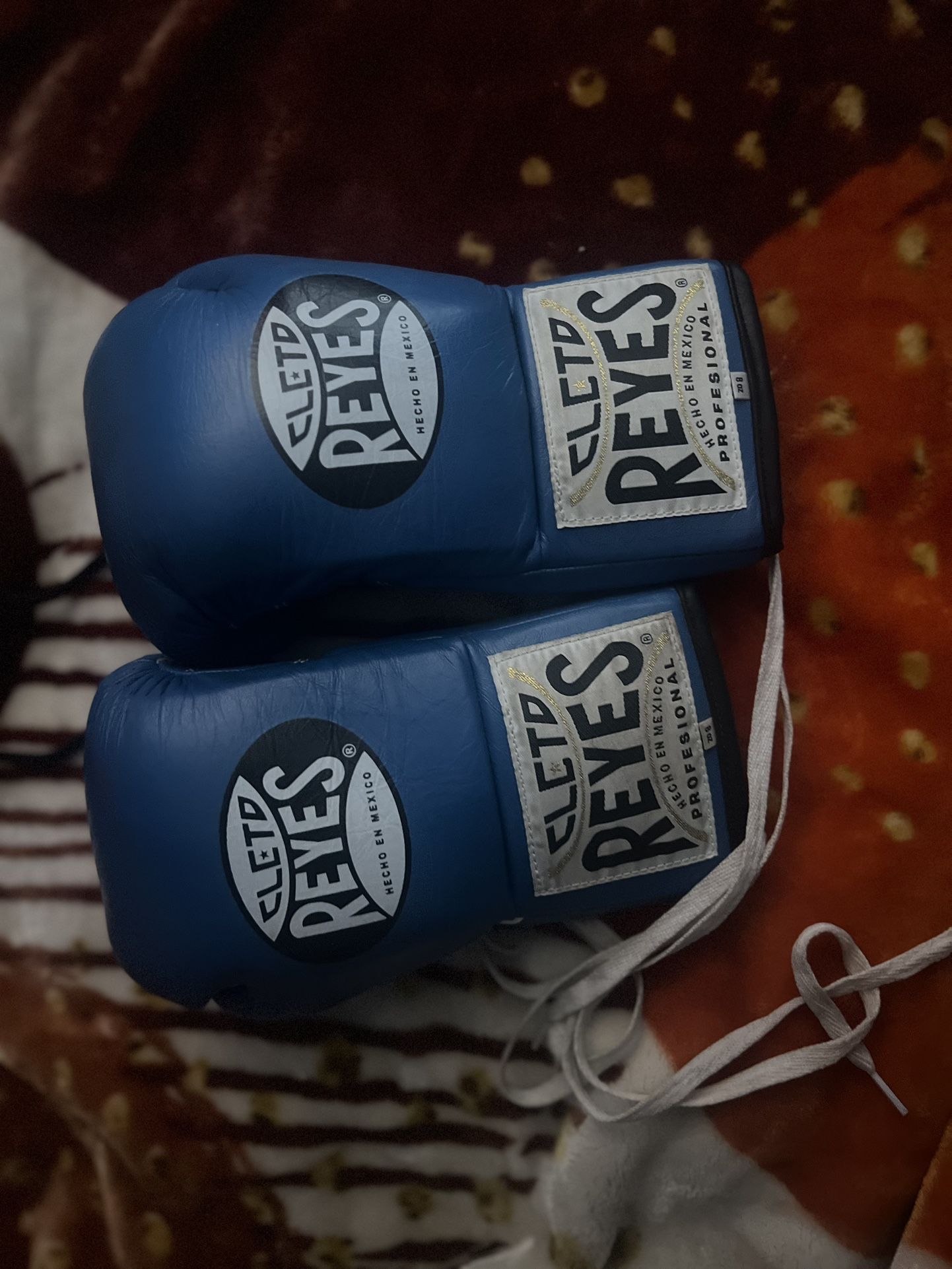 8 Oz Cleto Reyes Blue Fight Night Boxing Gloves