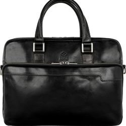 ECOSUSI Briefcase PU Leather Laptop Bag College Satchel fit 15.6" Laptop