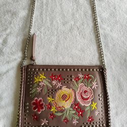 Urban Expressions Boutique Brand Floral Embroidered Crossbody Bag 