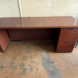 Wooden Desk w/ 2 Drawers