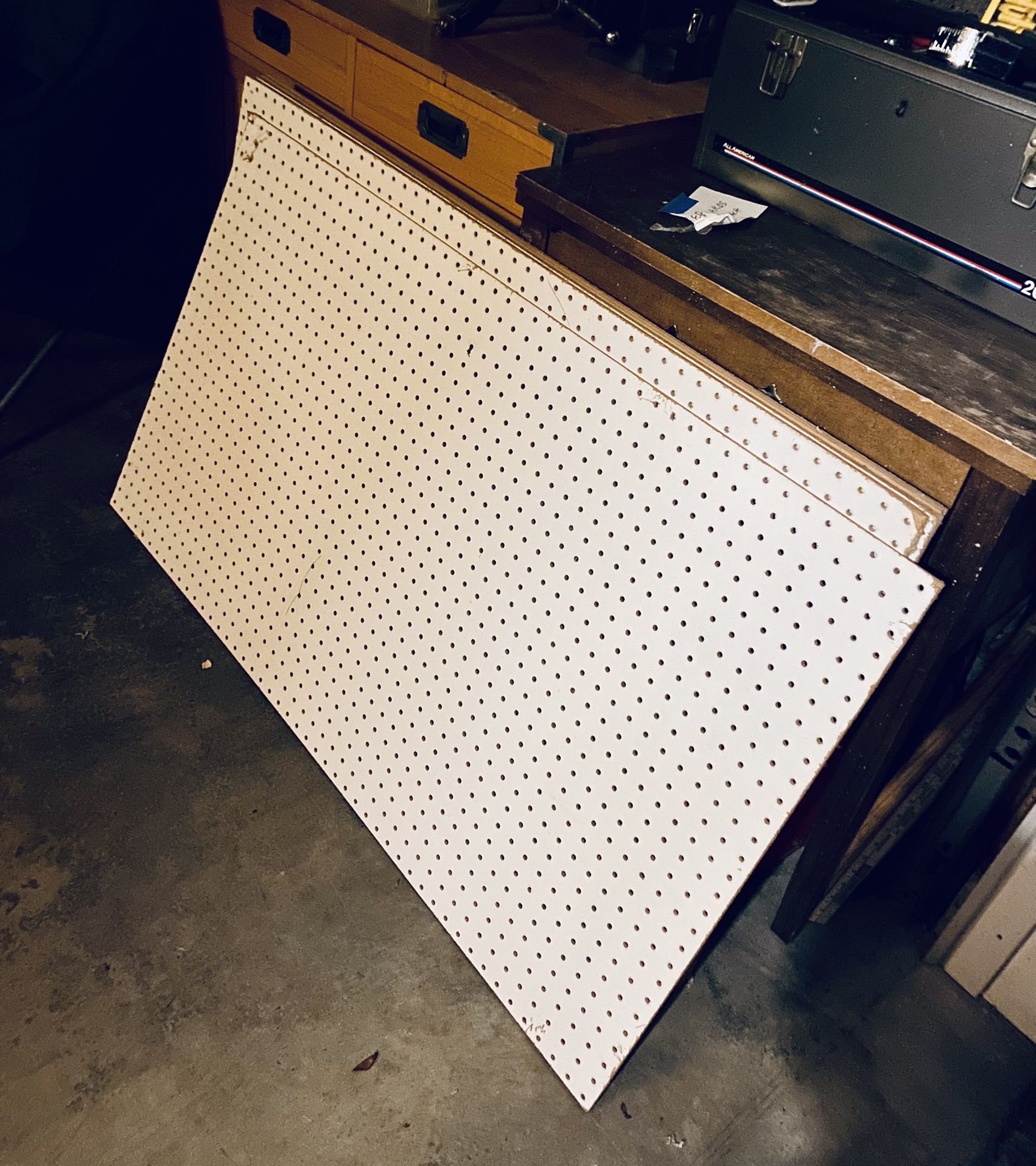 Peg Board  5 Sheets each 47”x28” 