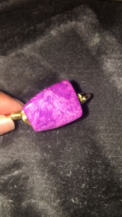 Stone cuff bracelet bangle