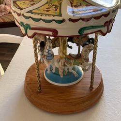 Glass musical carousel