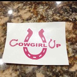 Cowgirl Up Decal