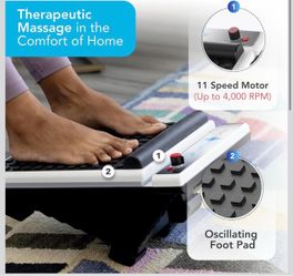 MedMassager Foot Massager Plus, Deep Tissue, Dual Speed, Portable, MMF07 Compact, at-Home Massage Therapy, Fast Relief from Neuropathy, Improves Blood