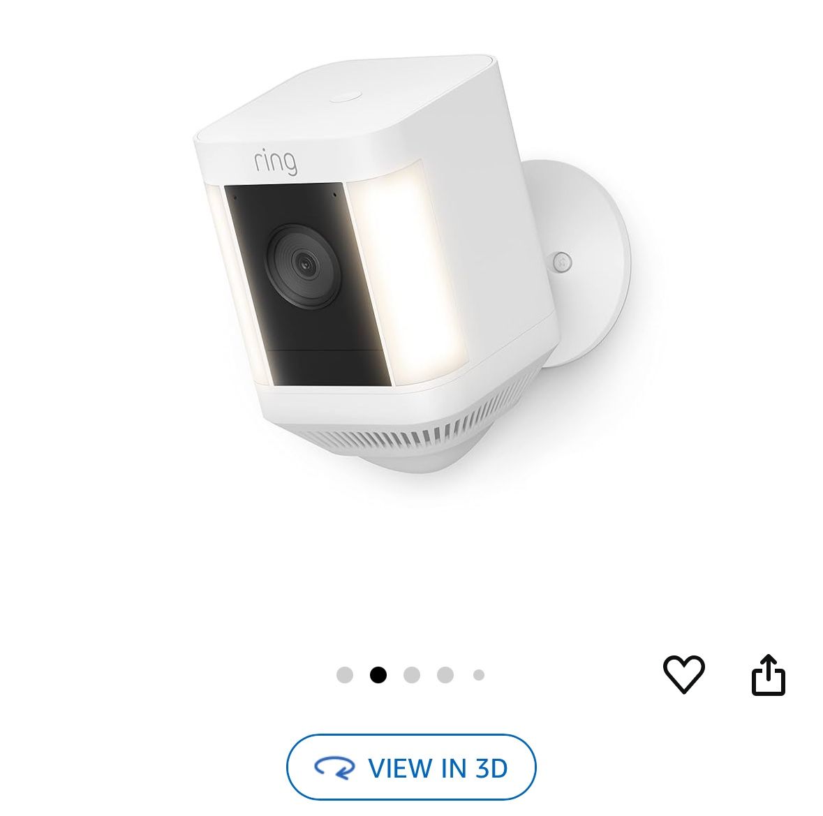 Ring Spotlight Cam Plus + 2 Rechargeable Battery Packs