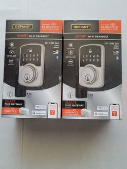 Defiant Smart Wi-Fi Deadbolt Satin Nickel