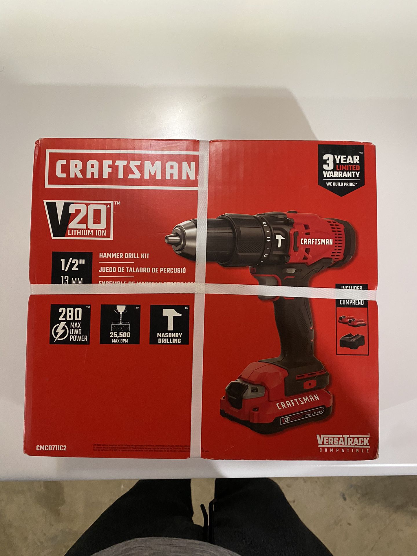 New Craftsman 20v Hammer Drill Kit
