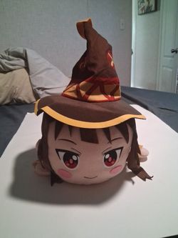 Konosuba Kuttari Nesoberi Anime Jumbo Plush Doll Kazuma's Party~ Megumin