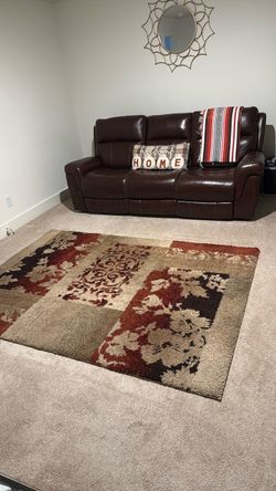 Couch, Rug, Chair, TV Stand, and Chair
