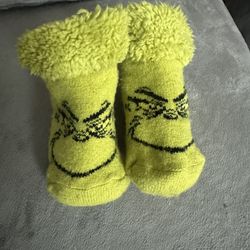 Grinch toddler socks