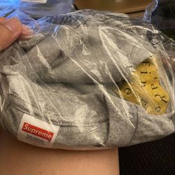 Supreme Middle Finger To The World Tee Heather Grey Size M