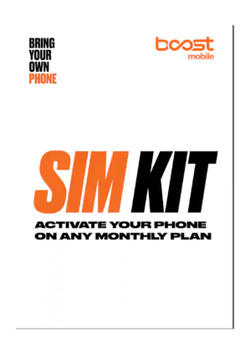Boost Mobile - Starter SIM Card Kit - White