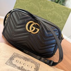 GG Marmont Small Matelassé Shoulder Bag