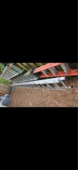 16 foot runner, metal, heavy duty extension ladder