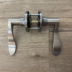 Interior Door Knobs 15 Sets Total Nickel Brushed Aluminum Finish 