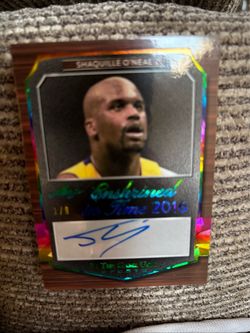 Double Autographed Card, Shaquille O’Neal & Allen Iverson Back to Back