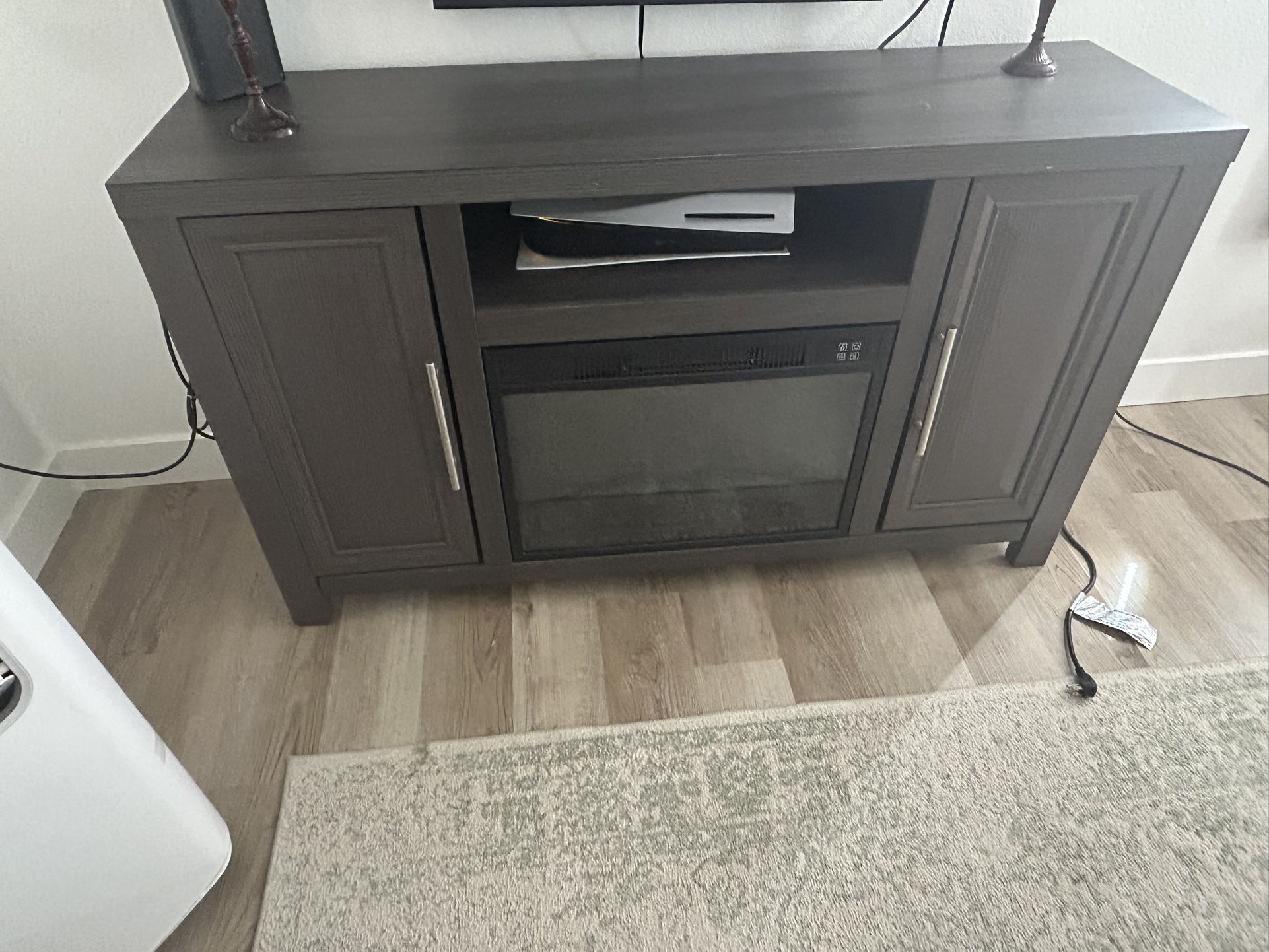 Entertainment Center with fireplace