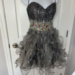 Let’s Fashion Prom dress/ cocktail dress/ mini dress/ strapless Size M