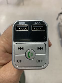 Wireless Bluetooth Car kit handsfree talk MP3 player fm transmitter dual car charger