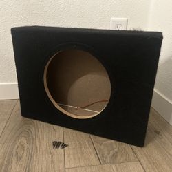10in Shallow Carpeted Subwoofer Box