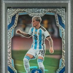2024 Alejandro Garnacho Prizm Copa America Elephant #15 PSA 9 Argentina
