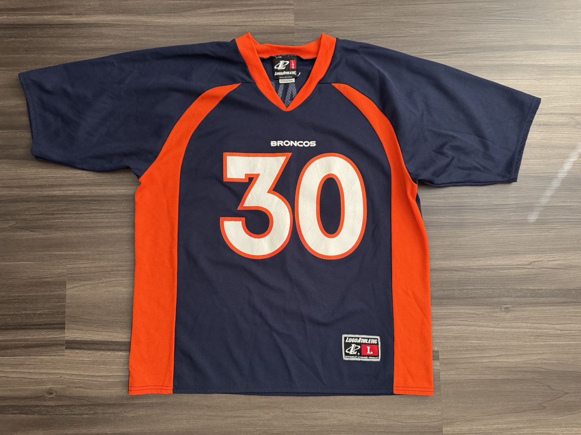 Vintage Logo Athletic NFL Denver Broncos Terrell Davis #30 Jersey Size L
